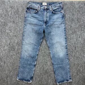 Agolde Fran high rise straight button fly jeans women's size 28 28x30